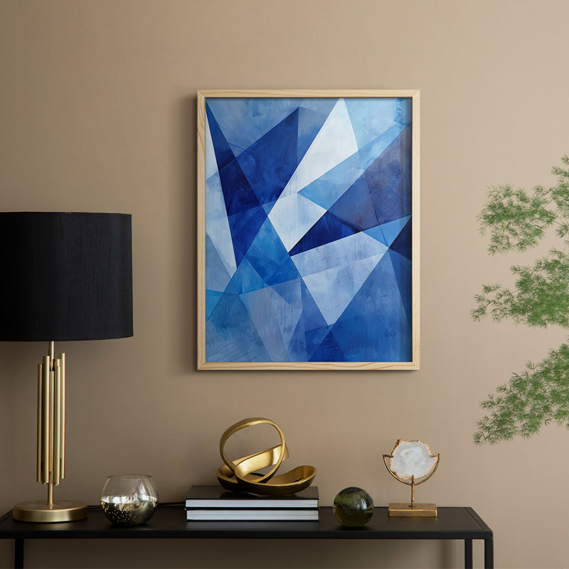 Série ABSTRACT LxxIV, reproduction encadrée - bois massif, H 11 po x l 9 po