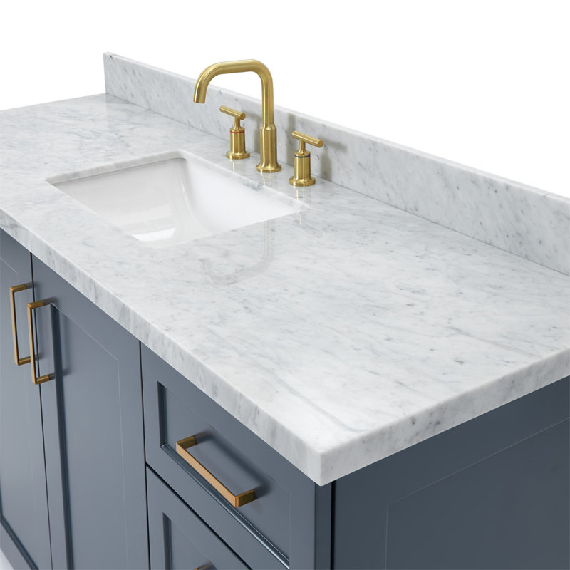 ARIEL TAYLOR 61 IN RECTANGLE SINK VANITY, Midnight Blue, Rectangle
