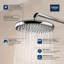 Pomme de douche à effet de pluie 10 pouces Tempesta 250, 1,78 gal / min et taille de pomme de douche-61501016