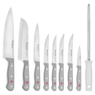 WÜSTHOF Gourmet Grey 9-pc All Around Knife Set