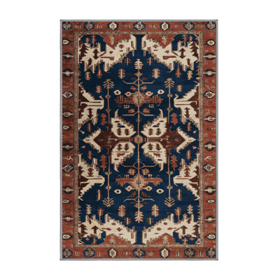 Tapis persan gris lavable à la machine
