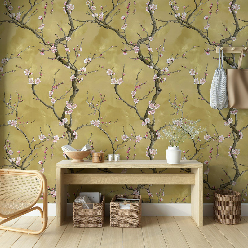 Papier peint floral asiatique Asian