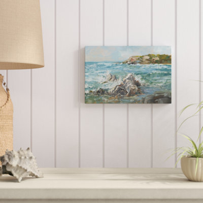 «Impasto Ocean View II», peinture sur toile