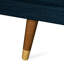 Élégant avec un design moderne du milieu du siècle, option de tissu bleu marine,