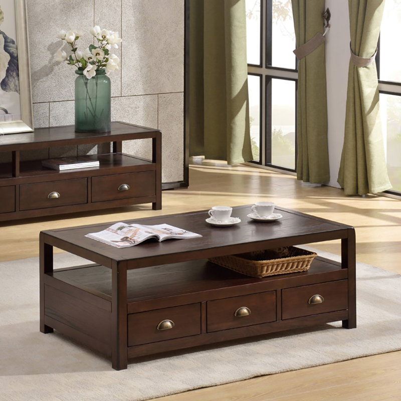 American ash end table