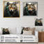 Portrait de loup solitude I - loup, art mural-2139727307-2139727304
