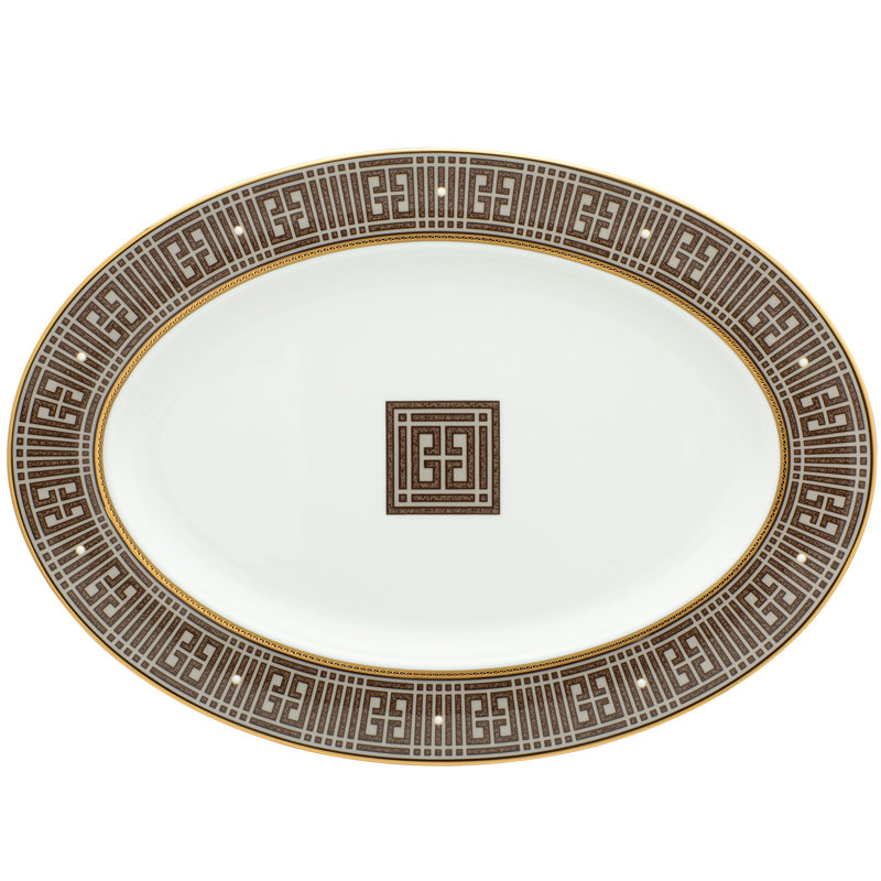 Noritake Infinity Oval Platter, 14", Bronze
