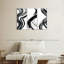 Impression sur toile Wispy Black Brush Strokes-93025575