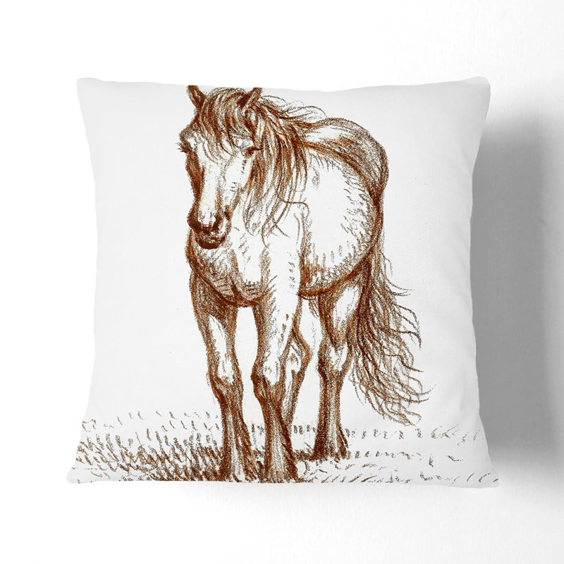 Square Throw Cushion, Stone, 40cm H x 40cm W x 15cm D
