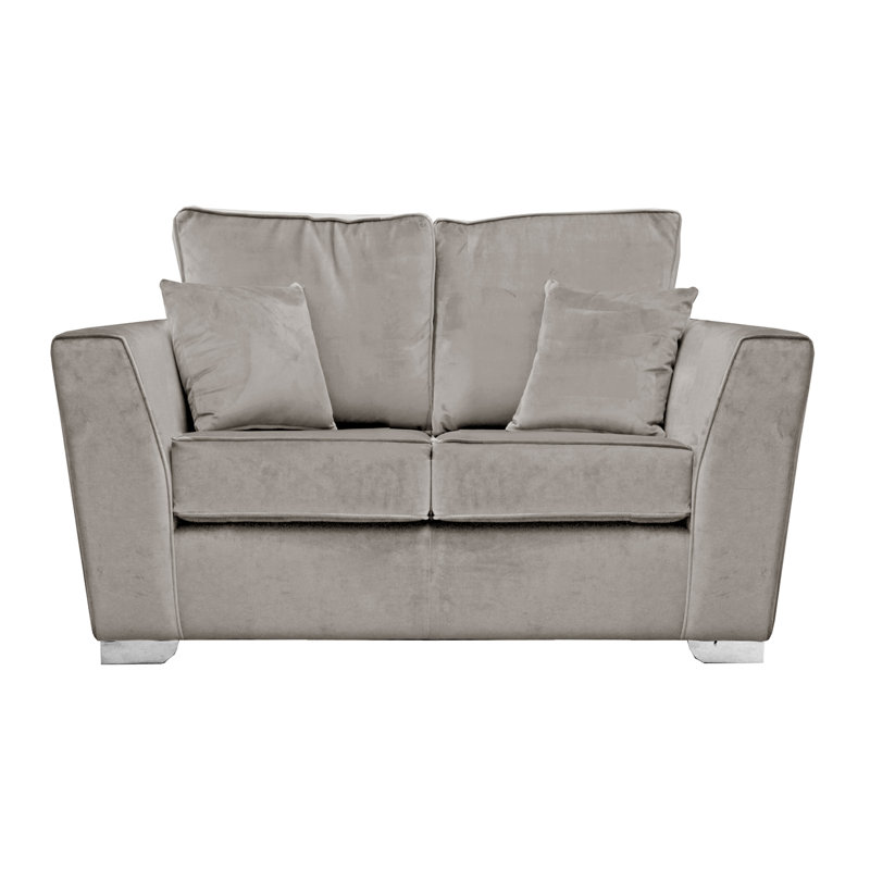 Quade 2 Seater Velvet Sofa, Taupe