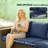 Spacious Modern Patio Sofas, Steel Wicker Couch For Outdoor