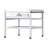 Washing Machine Stand Pedestal 48.5x25 Inch 590LB with Double Tray Carbon Steel