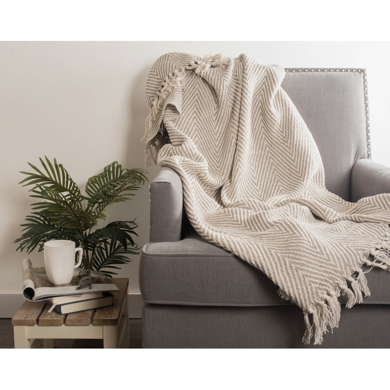 Union Rustic Cassie Woven Throw Blanket & Reviews | Wayfair