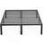 Lutherville 14'' Black Metal Platform Bed Frame With Steel Slat Support, No Box Spring Needed-989144608-953011261