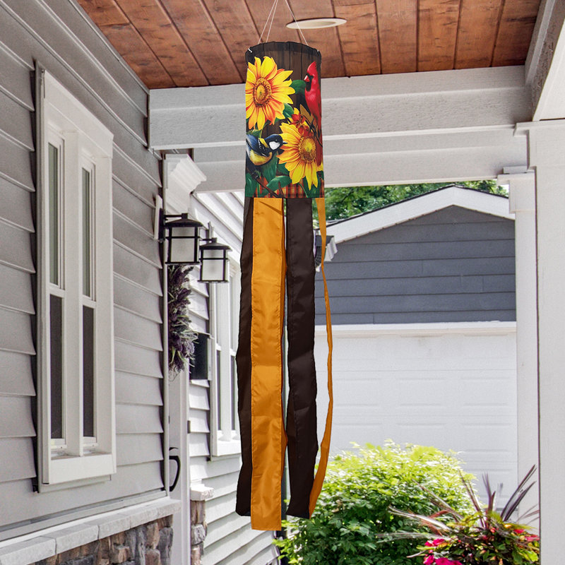 Fall Birds And Sunflowers Windsock