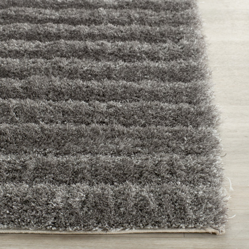 Solid Colour Hand Woven Area Rug, Rectangle 76 x 122 cm