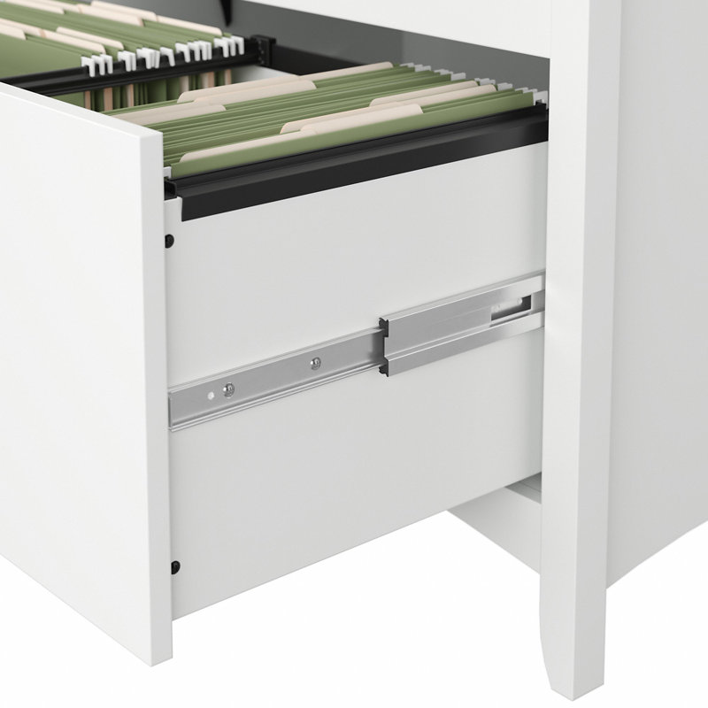 Siena 32'' Wide 2 -Drawer File Cabinet, Shiplap Gray/Pure White