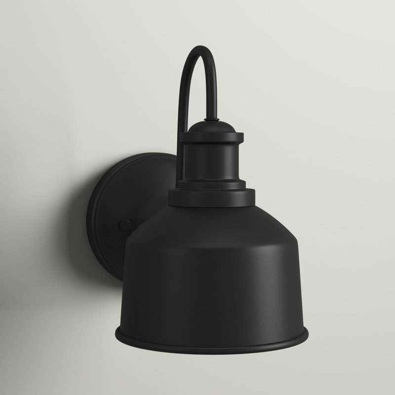 Outdoor Barn Light in Matte Black, Matte Black 