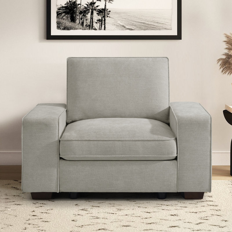 Canapé modulaire avec rangement pour sièges, canapé en chenille confortable pour le salon, le bureau, le siège profond, le chargement USB, avec housse amovible, gris clair, canapé simple