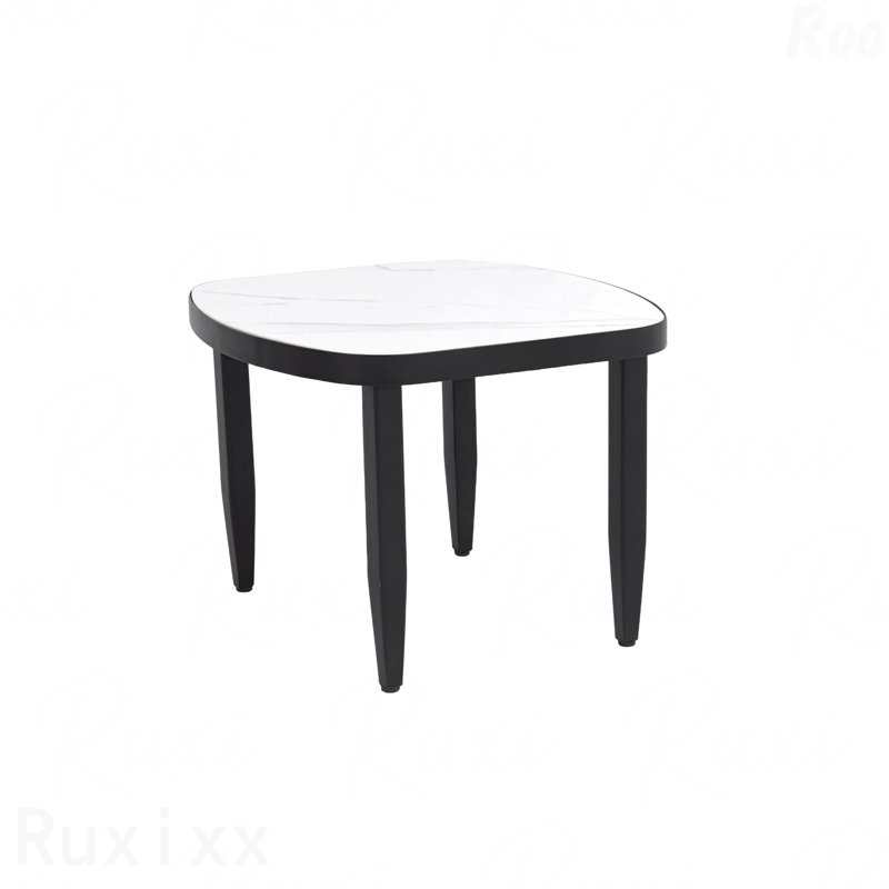 Table d'appoint Modern Modern Elegance Arc, H 18,11 po x l 23,62 po x P 23,62 po