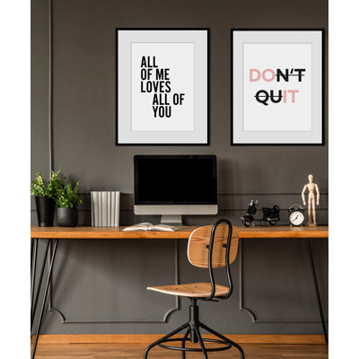 Lettering - Single Picture Frame Print