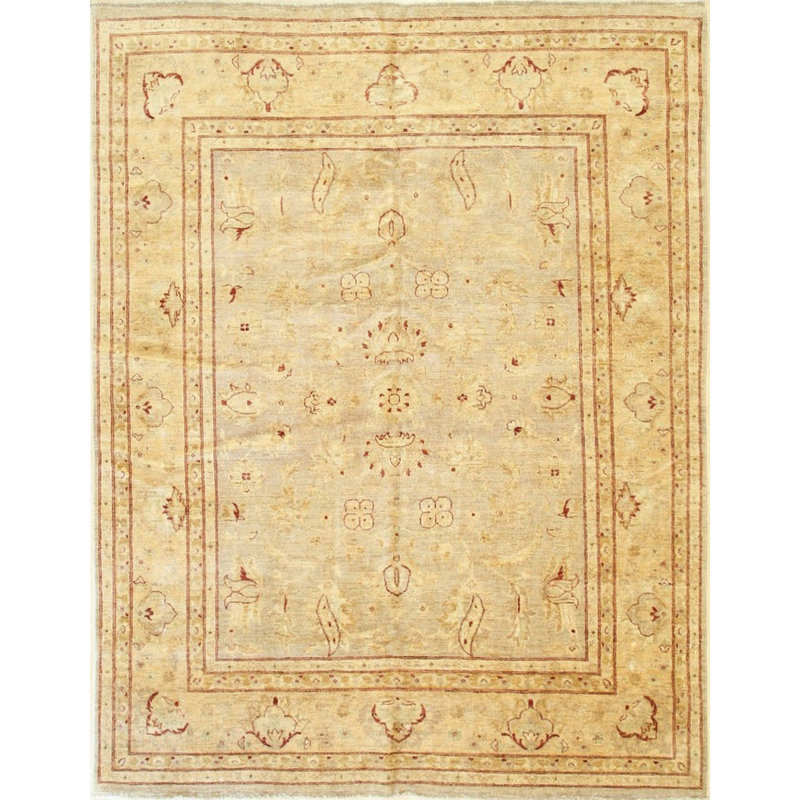 Tapis traditionnel Peshawar multicolore en laine nouée à la main