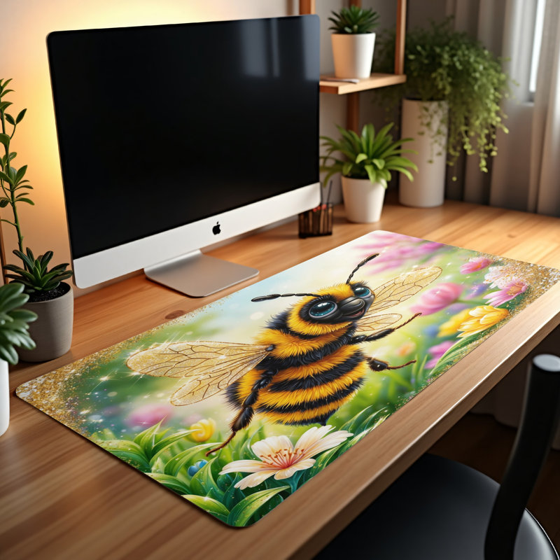 Polyester Desk Pad, 14.4x12.1