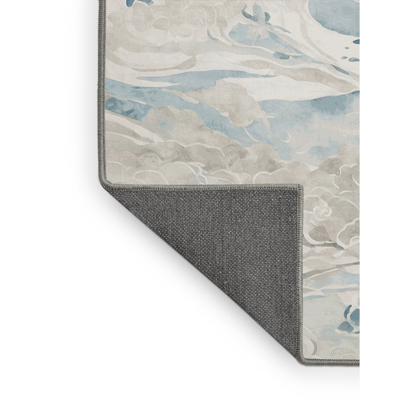Tapis gris soyeux et moelleux, Tapis de couloir 2 pi x 4 pi