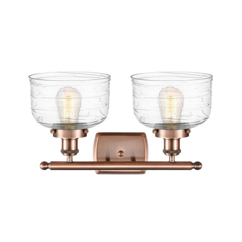 2 - Light Dimmable LED Bath Bar, Antique Copper