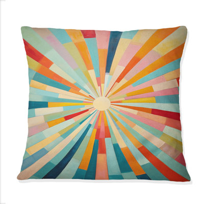 Coussin coloré Colorful Mid Century Optique Serenade III - Abstract Midcentury