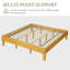Base de lit plateforme en bois avec lattes en contreplaqué-491681833-491681834