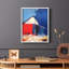 Paysages série CXII - reproduction encadrée de qualité supérieure - prête à être accrochée - aucun clou requis-986282337-986282340