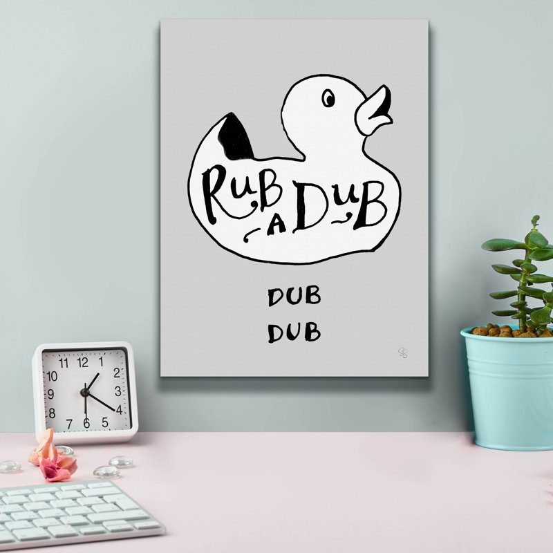 «Rubadub» par Sue Schlabach, art mural sur toile, H 16 po x l 12 po x P 0,75 po