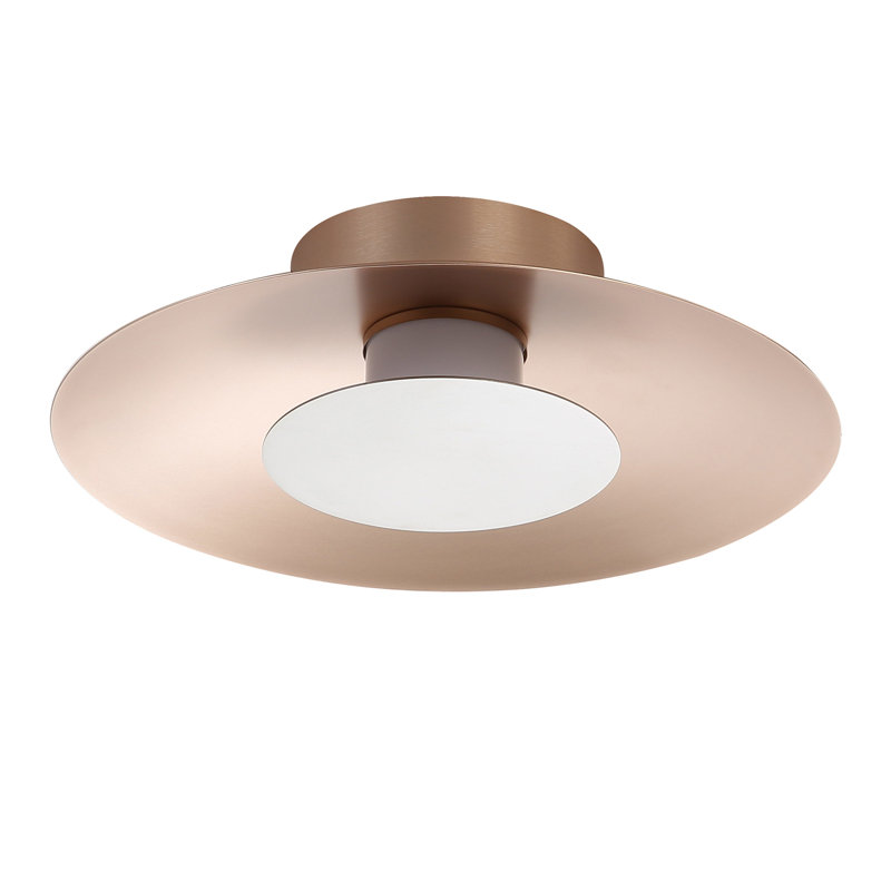 Plafonnier encastré à DEL Luma - 12 po, Argent argent, Or français