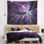 Tapisserie floral scintillant mauve-28487029