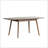 Walnut Color Solid Oak Round Corner Diagonal Leg Telescopic Table 1.2-1.6M, For 6-8 People To Meet Dining Table Wood (Walnut Color)
