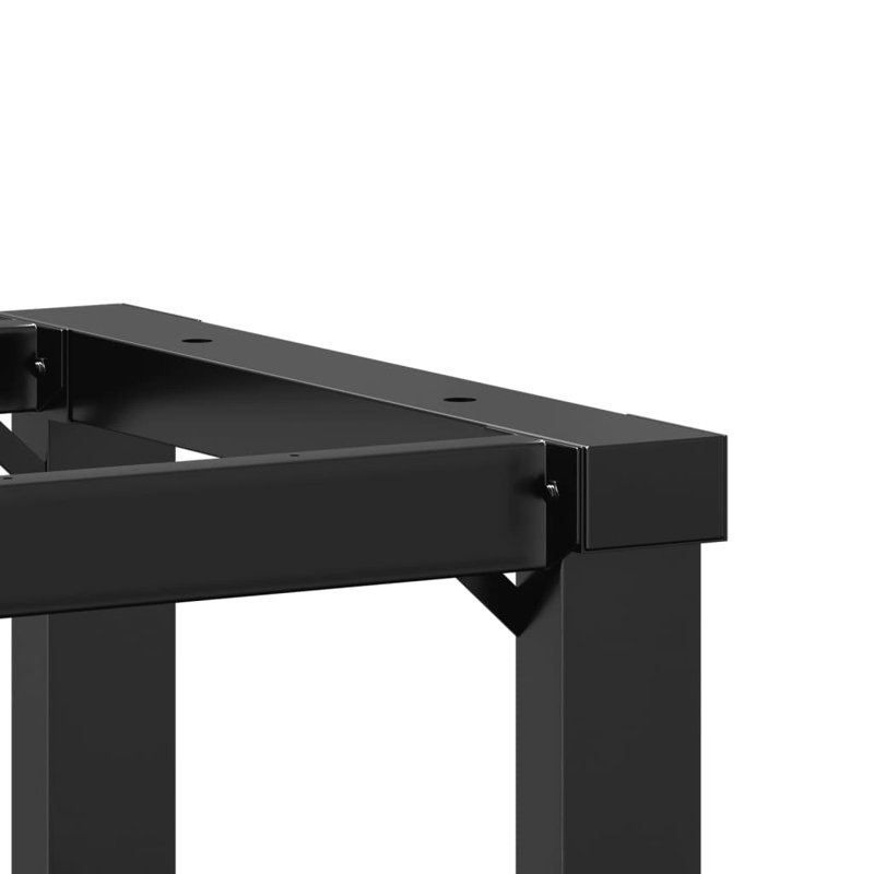 Glenva Dining Table Legs O-Frame Steel, 73cm H x 60cm W x 50cm D