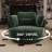 50" W Oversized Upholstered Swivel Barrel Chair-205931505