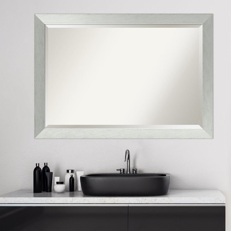 Moderm et miroir contemporain, H 28 po x l 40 po