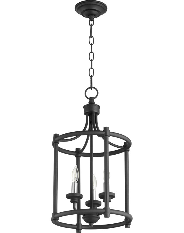 Luminaire tambour suspendu 3 lumières lanterne Stephany