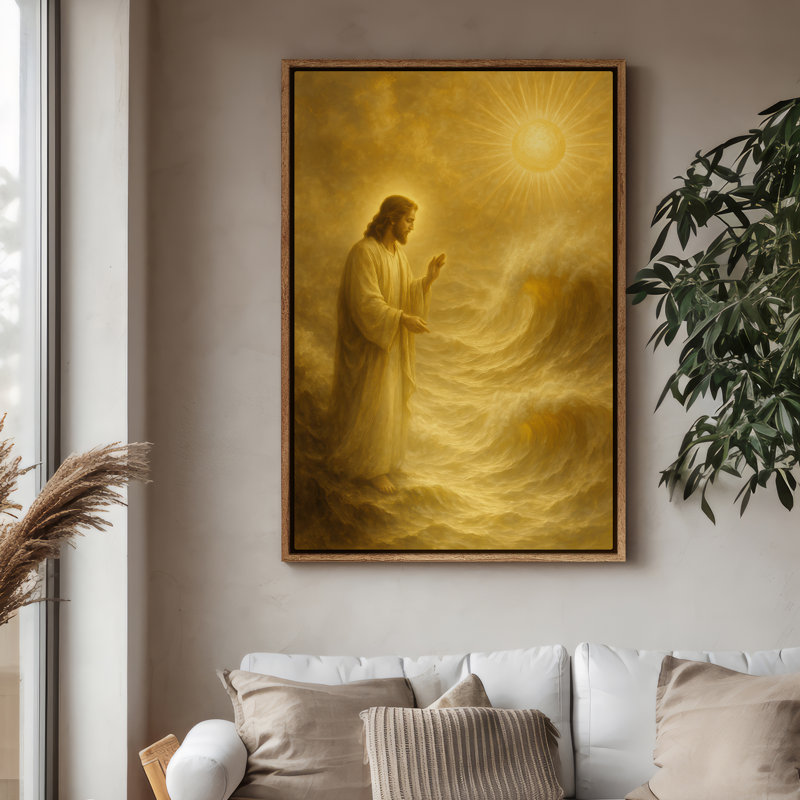 Art mural encadré sur toile - Impressions murales d'art pour chambre à coucher - 16 po x 24 po, Naturel, H 24 po x l 16 po