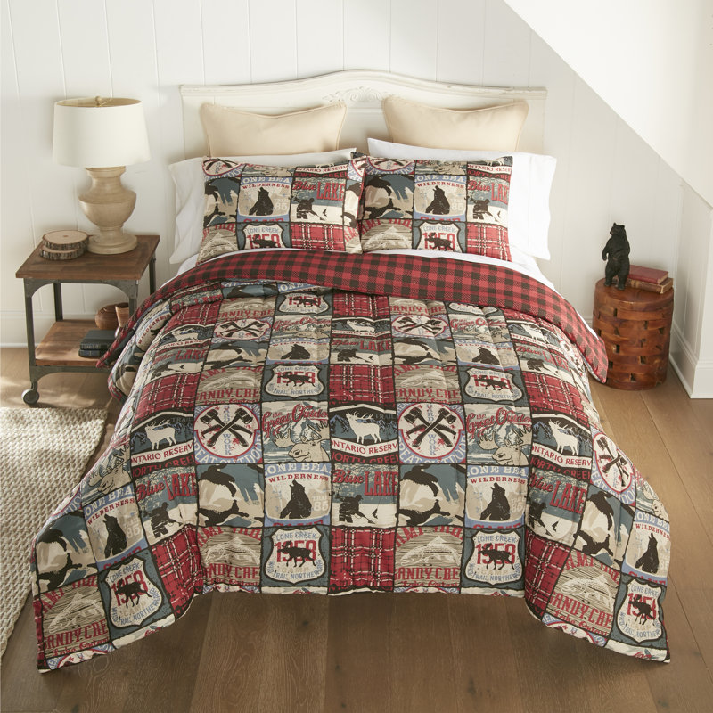 Your Lifestyle by Donna Sharp The Great Outdoors 3PC Queen Comforter Set, Queen Comforter + 2 Standard Pillowcases