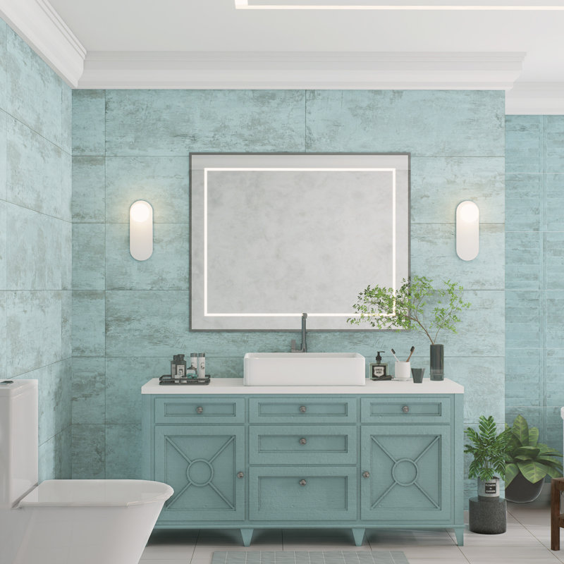 Habanera 11-7/8 In. X 35-1/2 In. Ceramic Wall Tile, Blue