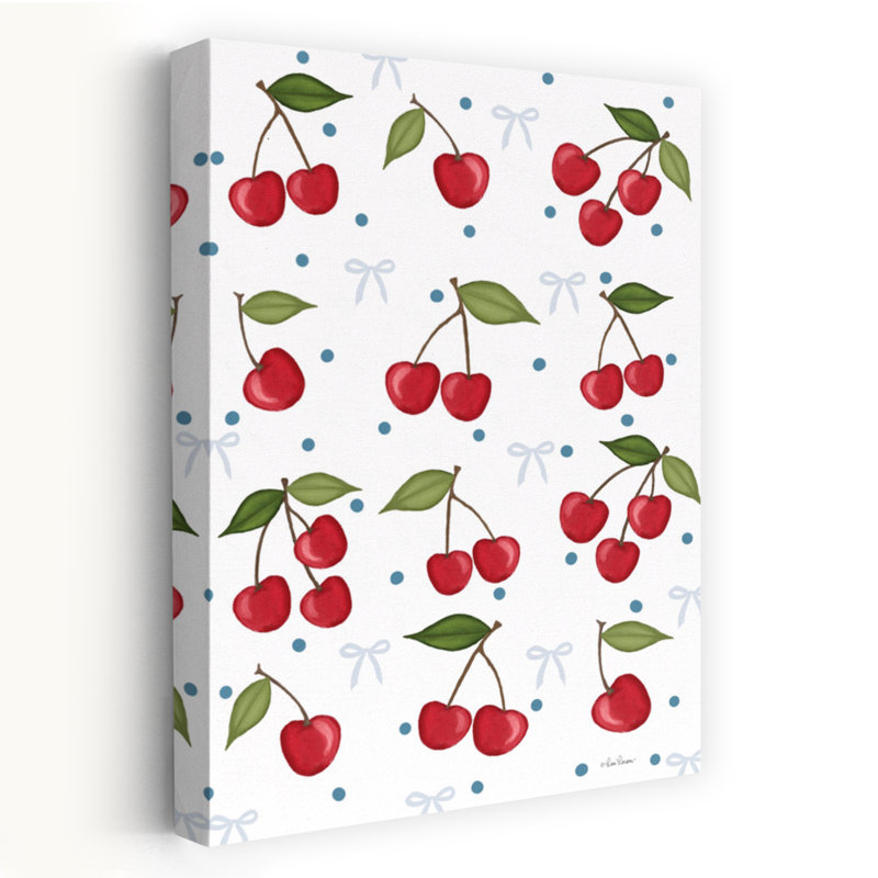 Cherry Goodness, art moderne et moderne de fruits cerise ludique, H 24 po x l 16 po