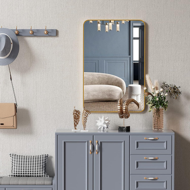 Rectangular Bathroom Wall Mirror, 36" x 24"