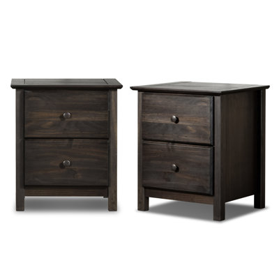 Ensemble de table de chevet 2 tiroirs Shaker (2 pièces)