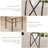 Dining Table Set For 4, Rectangular Kitchen Table And Chairs For 4, 5 Piece Dining Room Table Set With Curved X-Back For Small Space, Home Kitchen, Apartment-1725561679
