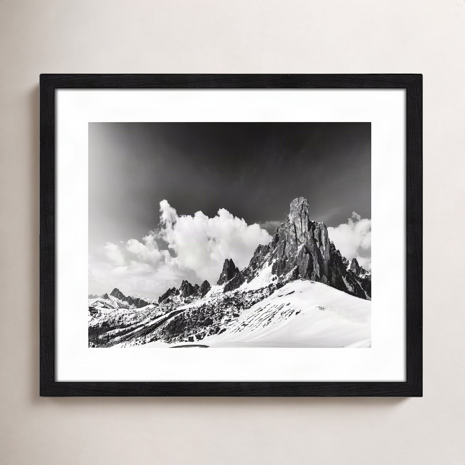 Dragon's Tail Print by Lars Van de Goor, 16" H x 19" W x 0.75" D, Black Framed