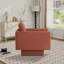 Fauteuil d'appoint pivotant rembourré à accoudoirs évasés-994436604