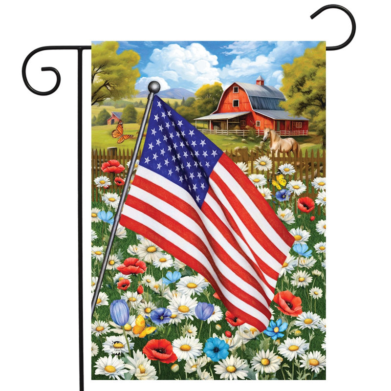 Drapeau de jardin américain